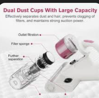 Mattress Vacuum Cleaner with Smart Dust Sensor, UV Bed Vacuum Cleaner with Hot Air, 16Kpa Strong Suction 500W & 45000Rpm Brushroll Rotation & Ultrasonic Tech & 0.6L Dust Cup, Corded