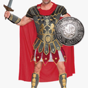 Spooktacular Creations Brave Men’s Roman Gladiator Costume Set for Halloween Audacious Dress Up Party, XL
