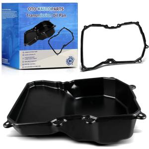 OTO-K Transmission Oil Pan with Drain Plug and Gasket Compatible with Volkswagen Jetta Passat Golf CC Rabbit Beetle 2006-2016, Audi TT 2003-2006,6-Speed Automatic Transmission