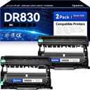 DR830 Drum 2 Pack Replacement for Brother DR830 TN830 TN830XL Drum Unit Compatible with DCP-L2640DW HL-L2460DW XL HL-L2405W HL-L2480DW MFC-L2760DW MFC-L2820DW MFC-L2807DW HL-L2400D HL-L2865DW Printer