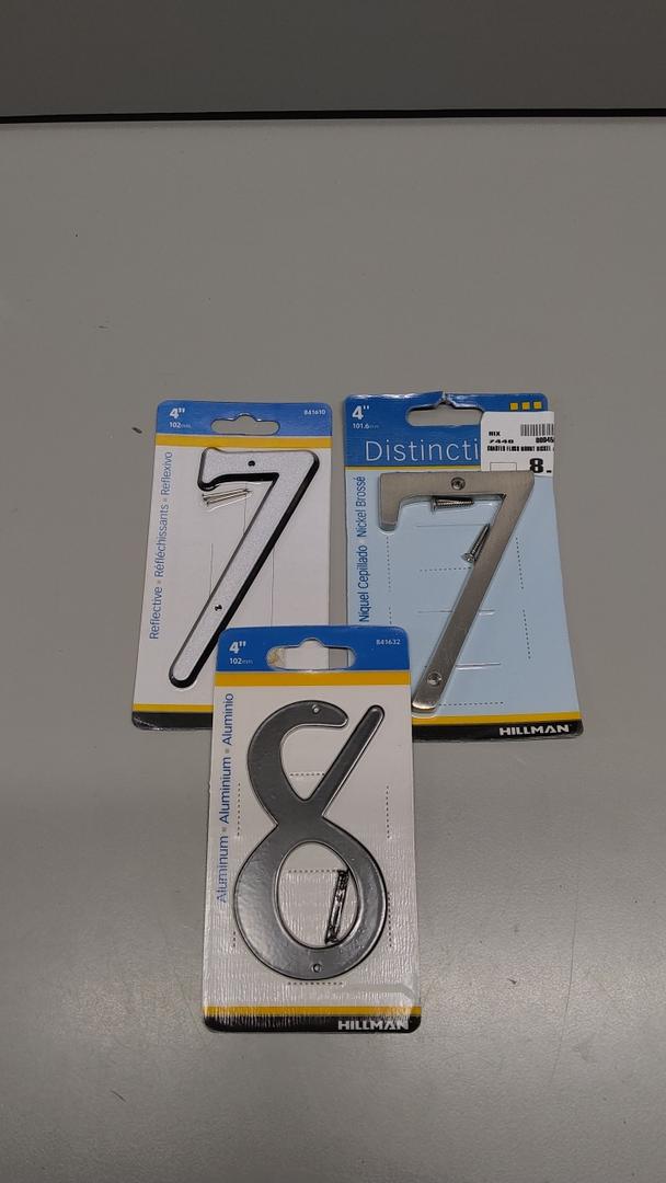 Set Number, 7,8 3 Pack