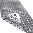Yimobra Bathtub Mat Non Slip, 34.5x15.5 Inch Long Shower Mat with Drain Holes Suction Cups, Bath Mats for Inside Shower, Machine Washable, BPA, Latex, Phthalate Free, Gray
