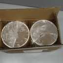 LAMPWELL MEMO Clip-on Small Fabric Lamp Shades for Table Chandelier Wall Lamp,Set of 2,Small Drum,5.2"5.2"H5.2",Linen, Handmade,Modern Trendy Decorative,ONLY FOR CANDLE BULB, Beige