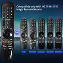 RIVIERA Replacement Magic Remote Control for LG Smart ThinQ OLED WebOS UHD TV with Voice and Pointer Function. Compatible with Year 2018-2024 Version MR24GA MR23GA MR22GA MR21GA MR20GA MR18BA