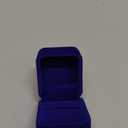 GBYAN 2 Pieces Velvet Ring Box, Jewelry Display Gift Box, Ring Case for Proposal,Engagement, Wedding,Blue