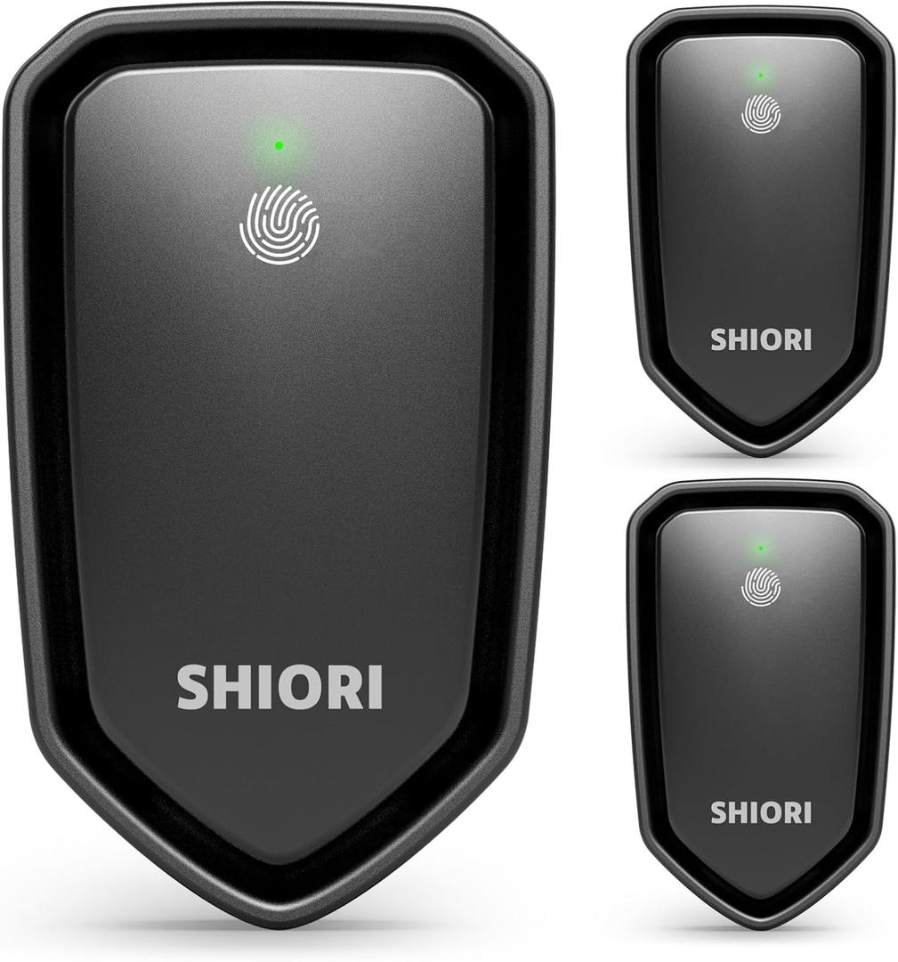 3 Pack SHIORI Air Purifier Plug, Negative Ion Technology Air Ionizers Purifier For Home, Portable Air Filter Odor, Quiet Air Freshener for Smoke Smell, Bedroom, Office, Kitchen, Pets(Black)