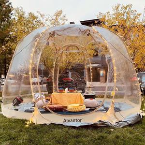 Alvantor Pop Up Bubble Tent - Large Oversize Weather Proof Pod - Cold Protection Camping Tent - Winter Tent Beige (12'x12')