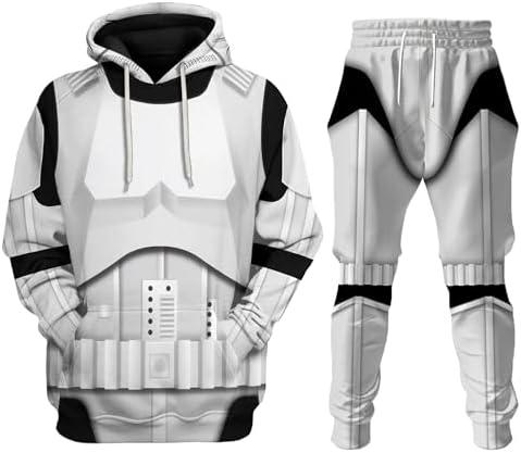 Buxomigrl Adult Halloween Cosplay Hoodie Pants Outfit 3D Print Costume Sweatshirt Suit Lounge Sets XXL