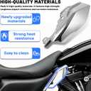 Deflector Heat Shields for Harley Davidson Touring Street Glide Road Glide Electra Glide Road King Ultra Limited Tri Glide CVO 2017-2024 2025, Gloss Sliver