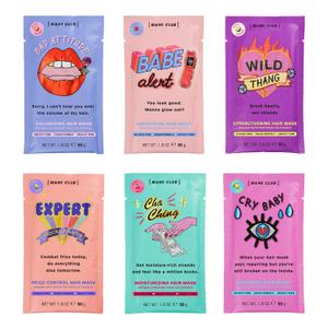 MANE CLUB Variety Pack Deep Conditioner, cruelty free, vegan, no sulfates or parabens  Pack of 6 (1.8 Fl Oz (Pack of 6))
