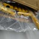 Buzowruil Metal Rolling Clothing Rack Adjustable Freestanding Garment Organizer with Wheels, Space-Saving Design for Home, Closet, Office, or Retail, Gold