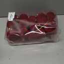 RoseCraft 30PCS Burgundy Velvet Christmas Ball Ornaments Set, 60MM/2.3Inch Shatterproof Flocked Ornament for Christmas Tree Hanging Holiday Valentine's Day Party Xmas Decorations.