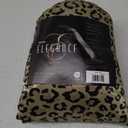 Martex Elegance 4-Piece Satin Sheets Set - Full Size, Leopard Print, Luxury Hotel Quality, Silky Soft & Smooth, Great for Hair & Skin (Brown)