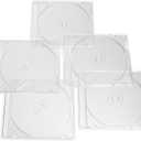 Verbatim CD DVD Blu-Ray Clear Slim Jewel Cases, 5.2 mm  25 Pack