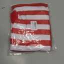 Adult Couple Costume Men Halloween Costumes Wally Cosplay Red White Striped Tee Shirt Suit Outfit with Glasses Hat (Large)