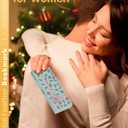 4 x Bookmark Christmas Stocking Stuffers for Women: Teacher Gifts for Readers Book Lovers Metal Feather Bookmarks for Teens Coworker, Butterfly Book Mark Unique Birthday Reading Gift for Mom Friend Sister (Gold Feather - Cobalt Blue Crystal With White Flower)