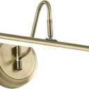 JOOSENLUX Modern LED Picture Lights Mini Accent Spotlights Brief Metal Artwork Display Lamp 24.4 Inch 14W (70W Eqv.), Natural White 3000K, Hardwired Swing Arm, Antique Bronze