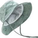 Baby Sun Hat UPF 50+ Sun Protective Toddler Bucket Hat Summer Kids Beach Hats Wide Brim Outdoor Play Hat for Boys Girls