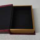 Decorative Vintage Book Shaped Trinket Storage Box - Red