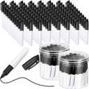 Ctosree 80 Pcs Mini Dry Erase Markers for Nurses Badge Erasable Whiteboard Markers with Cap Clips Back to School Low Odor Dry Erase Pens for Office Classroom Supplies