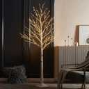 LITBLOOM Lighted Twig Birch Tree with Fairy Lights 6FT 330 LED for Indoor Outdoor Home and Christmas Holiday Decoration