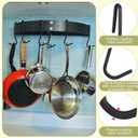 MorningRo 12 Pcs Pot Rack Hooks 5 Inch Black Metal S Hooks for Pots and Pans 90 Degree Twist Angled Hangers for Hanging Kitchen Utensils Towels, Plants