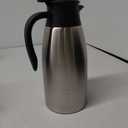 68oz Coffee Carafe Airpot Insulated Coffee Thermos Urn Stainless Steel Vacuum Thermal Pot Flask for Coffee, Hot Water, Tea, Hot Beverage - Keep 12 Hours Hot, 24 Hours Cold (Silver)