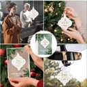 Sieral Christmas Christian Scented Gift Bulk Inspirational Flat Lantern Sign Fragrance Hanging Ornament Religious Bible Verse Christmas Tree Favor with Greeting Card Ribbon for Church Mom Dad