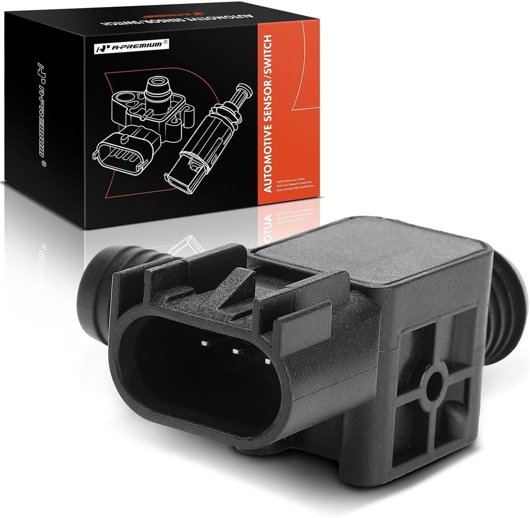 A-Premium Power Brake Booster Sensor [3 Pins] Compatible with Chevrolet Silverado 1500 2010-2014, Tahoe, Suburban 1500 2500, Avalanche & GMC Sierra 1500, Yukon, Yukon XL 1500 & Cadillac Escalade