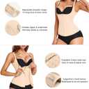 Nebility Waist Trainer for Women Corset Shapewear with Zipper Women's Waist Cincher Tank Top with Adjustable Straps (Beige, Medium)