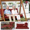 5" Thick Outdoor Porch Swing Cushions 60" Waterproof 3 Seater
PP Cotton & Memory Foam Fill, Fade Resistant, with Backrest Support, Replacement for Patio Bench & Outdoor Furniture