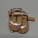 QUMY 4PCS Dog Shoes, Medium Large Dog Paw Protectors for Summer Heat Protection, Mesh Breathable Nonslip Dog Booties for Walking Running Hiking Khaki Size 3,Size 3: 2.0''x2.5''(Width*Length)