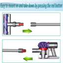 Replacement Extension Wand for Dyson V7 V8 V10 V11 V15 Stick Vacuum Cleaner, Quick Release Tube Attachment, 28.5 in (grey)