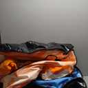 Toffos 48" x2 Snow Tube with Premium Oxford Cover, Heavy Duty Snow Sled for Adults with Thickened Bottom, Inflatable Cold Resistance Sledding, Toboggan Winter Outdoor Skiing Fun, Blue and Orange