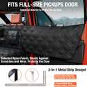 Surfcabin Truck Back Seat Extender for Dogs Waterproof Full Size Pickup Pet Seat Cover with Door Protection, Hard Bottom Holds 420 lbs Dog Hammock for F150, RAM 1500 & More