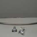 Zenna Home Curved Shower Curtain Rod, No Drill, 50-72 Inch Adjustable Tension Shower Rod for Bathroom, Rustproof, Non-Slip, Adds Room in Shower, Chrome