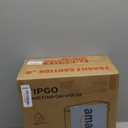 TIPGO Slim Bathroom Trash Can with Lid Soft Close, Step Pedal, 6 Liter / 1.6 Gallon Stainless Steel Trash Bin, Small Garbage Cans for Bedroom, Office, Kitchen (Matte Black)