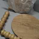 Small Side Table, Drink Table for Small Spaces, Modern Martini Table with Solid Wood Leg, Round End Tables Living Room for Bedroom and Office (Rustic Walnut)