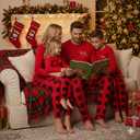 Radmire Matching Christmas Pajamas for Family Couples, XMAS Holiday PJs Sleepwear Set Long Sleeves and Pants