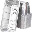 GASPRO 40-Pack Grease Cup Liners Compatible with Blackstone Griddle, Foil Drip Pan Liner Fit for Blackstone 17, 22, 28, 36 Inch Griddle with Rear Grease Cup, 8 x 3.7 Inch, 5017