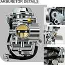Carburetor Fit for Arctic Cat 250 300 400 2x4 4x4 ATV 1998-2001, Replacement for 0470-348 0470-352 0470-362 0470-367