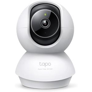 Tapo 3K 5MP Indoor Security Camera for Baby Monitor, Pet Camera w/Smart Motion Tracking, 360 Pan/Tilt, IR Night Vision for Home Security, Works w/Alexa & Google, RoomCam 3K 360