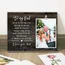 Father of The Bride Gifts from Daughter, Wooden Picture Frame for 6"x 4" Photo, Thank You Gifts For Daddy, To My Dad Keepsake On My Wedding Day, Wedding Keepsake Desk Decor