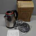 DEZIN Electric Kettle Upgraded, BPA Free 2L Stainless Steel Tea Kettle, Fast Boil Water Warmer with Auto Shut Off and Boil Dry Protection Tech for Coffee, Tea, Beverages