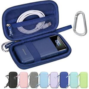 Portable Bank Charger Case for charmast for VRURC for OHOVIV Fast Charging Battery Protective Case (Navy Blue)