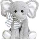 Bearington Baby Lil Spouts The Elephant Plush, 10 Inch Elephant Stuffed Animal Piggy Bank with Noise