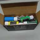 Nicpro 18 Colors Stained Glass Paint Set, 1oz / 30ml Waterproof Acrylic Enamel & Ceramic Glass Painting Kit for Arts on Transparent Glasses Jars Windows with 6 Brushes & 1 Palette, Opaque Finish