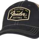 Fender Transition Logo Patch Hat, Black/Stone One Size