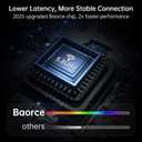 Wireless CarPlay Adapter for iPhone, Apple CarPlay & Android Auto, Mini 7-Color Ambient Light Car Play Dongle, Converts Wired to Wireless, Compatible with Built-in CarPlay Vehicles, Easy Plug & Play