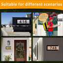 Address Sign for OutsideTwo Sets of Numbers (0-9),House Number PlaqueNumber for Address Plate,Street Number Signs for House/Mailbox/Apartment/Office/ Hotel/Classroom Housewarming Gift for New Home (ROSE GOLD)